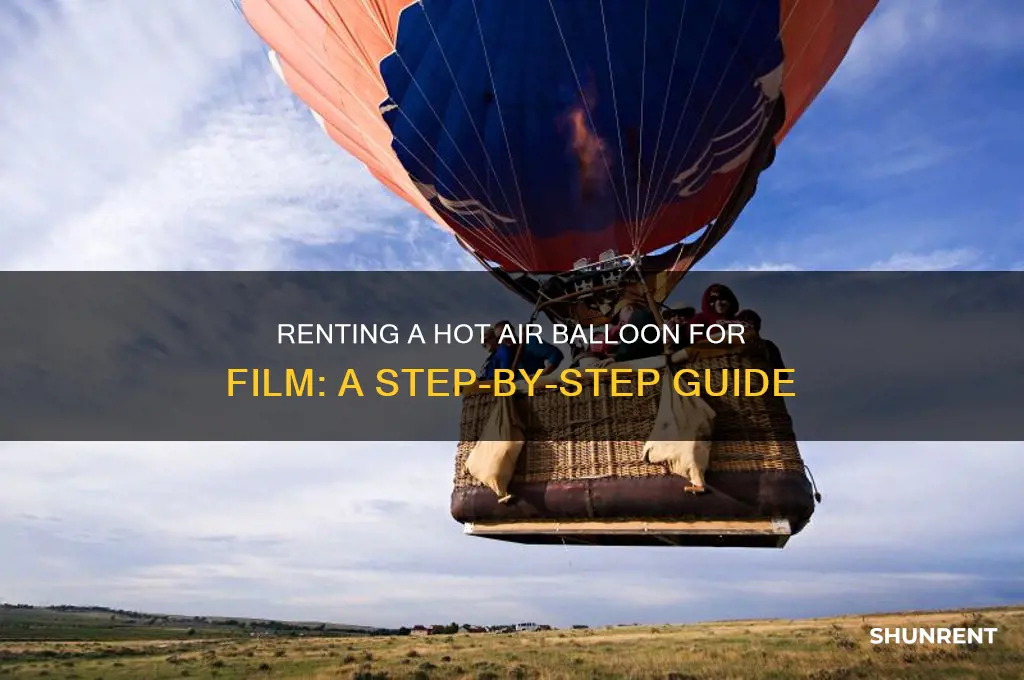 how to rent hot air balloon for a film