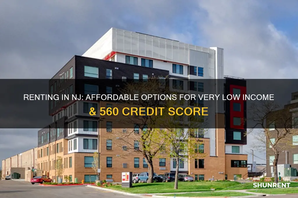 how to rent in nj very low income and 560