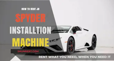 Renting a JR Spyder Installation Machine: A Step-by-Step Guide