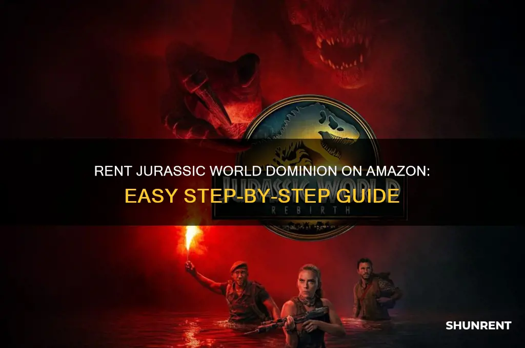 how to rent jurassic world dominion on amazon