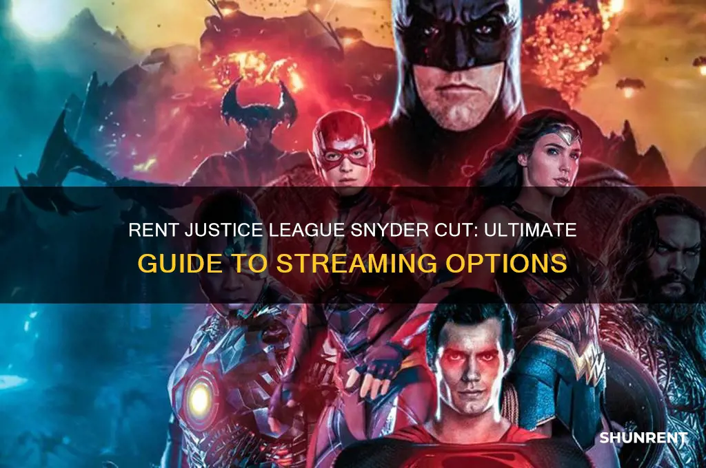 how to rent justice league snyder cut