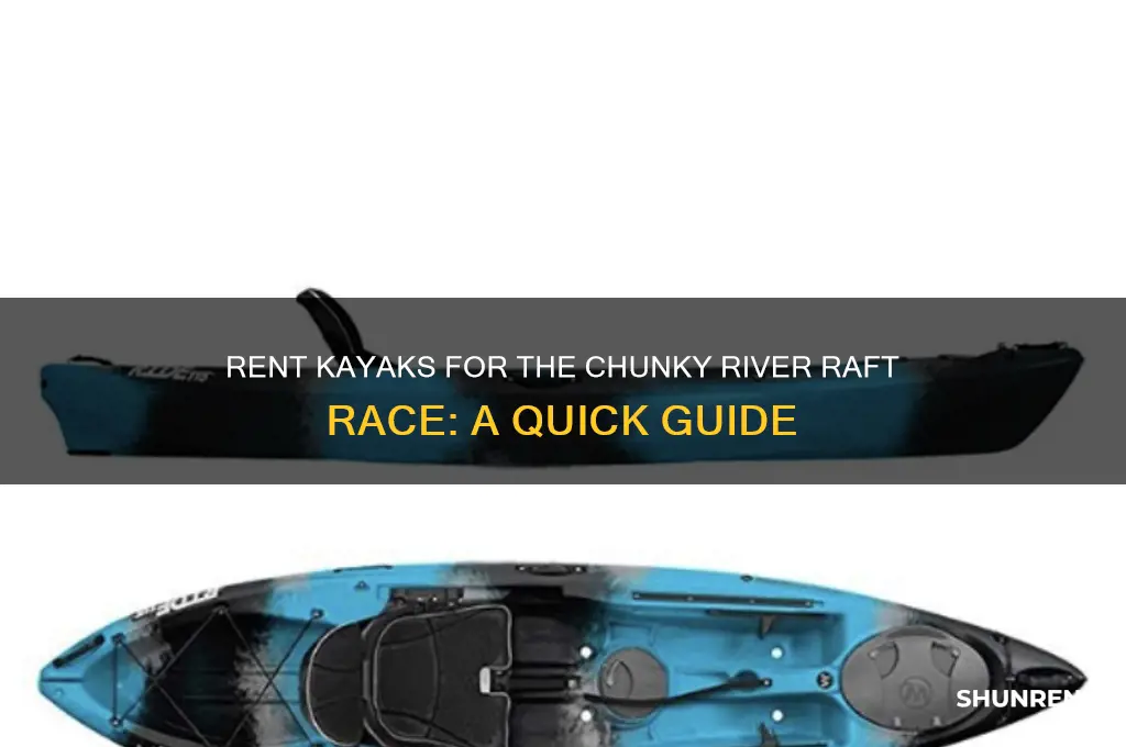 how to rent kayaks for chunky river raft race