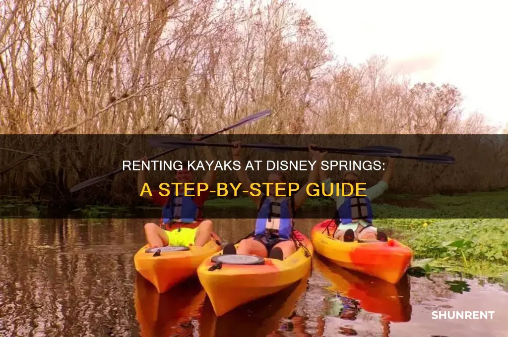 how to rent kayaks in disney spring