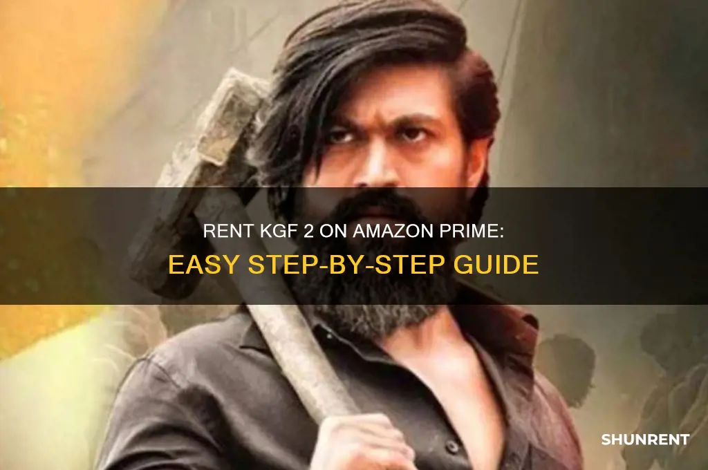 how to rent kgf 2 on amazon prime