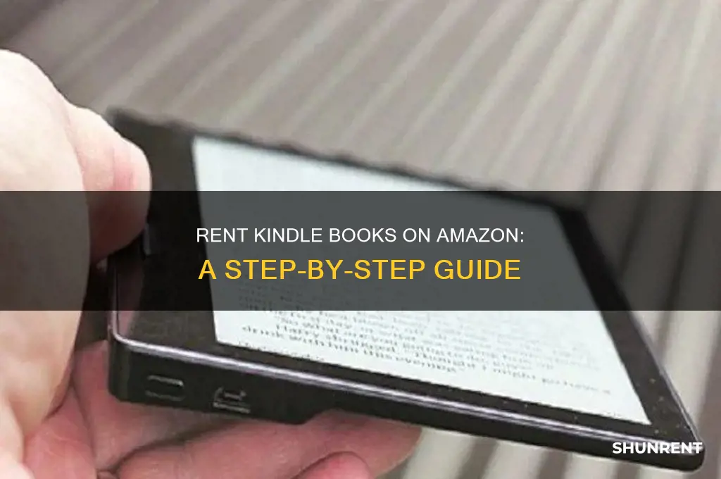 how to rent kindle books from amazon