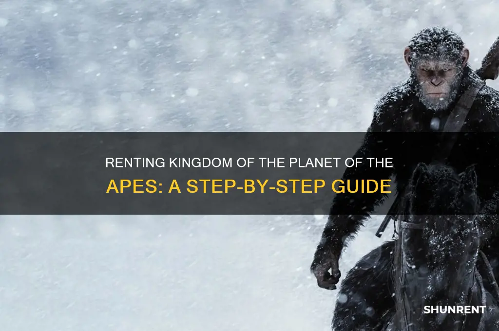 how to rent kingdom of the planet of the apes