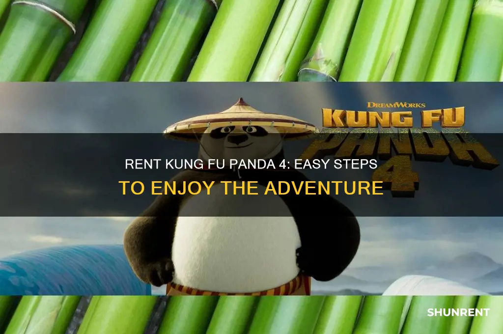 how to rent kung fu panda 4