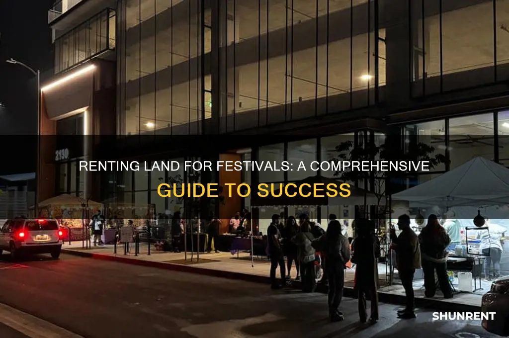 how to rent land for a festival