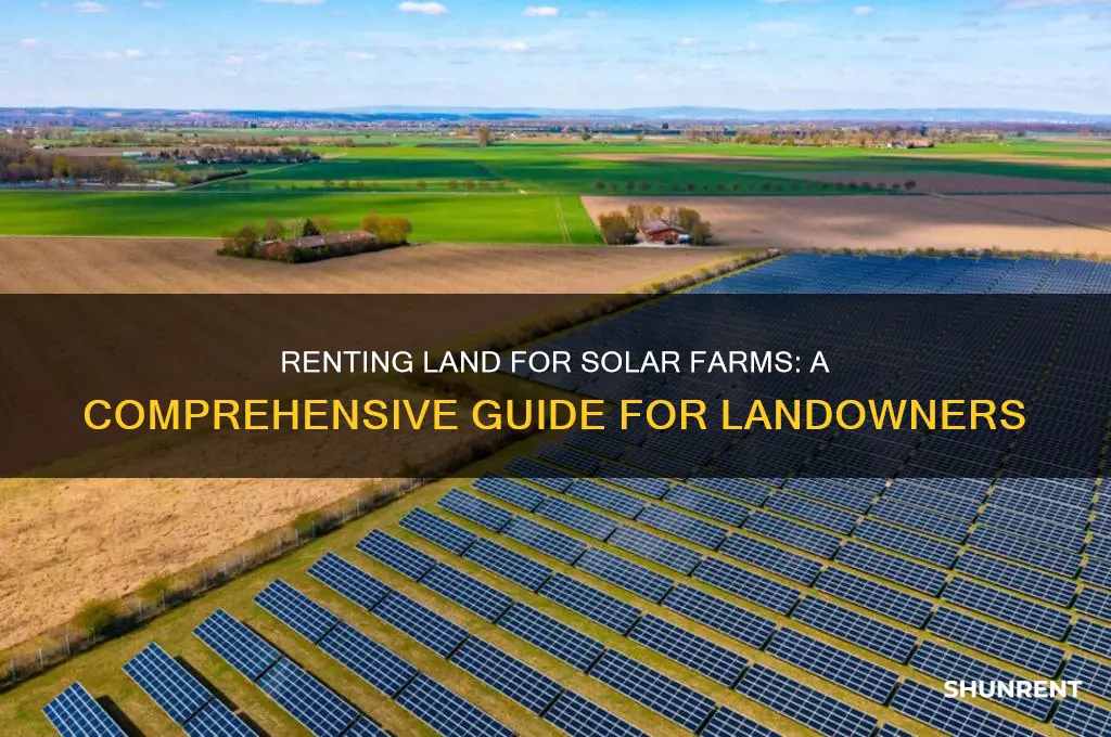 how to rent land for solar farm