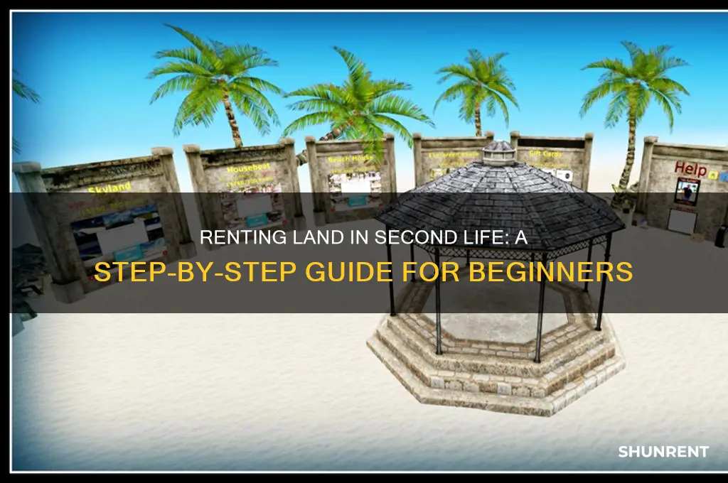 how to rent land in second life