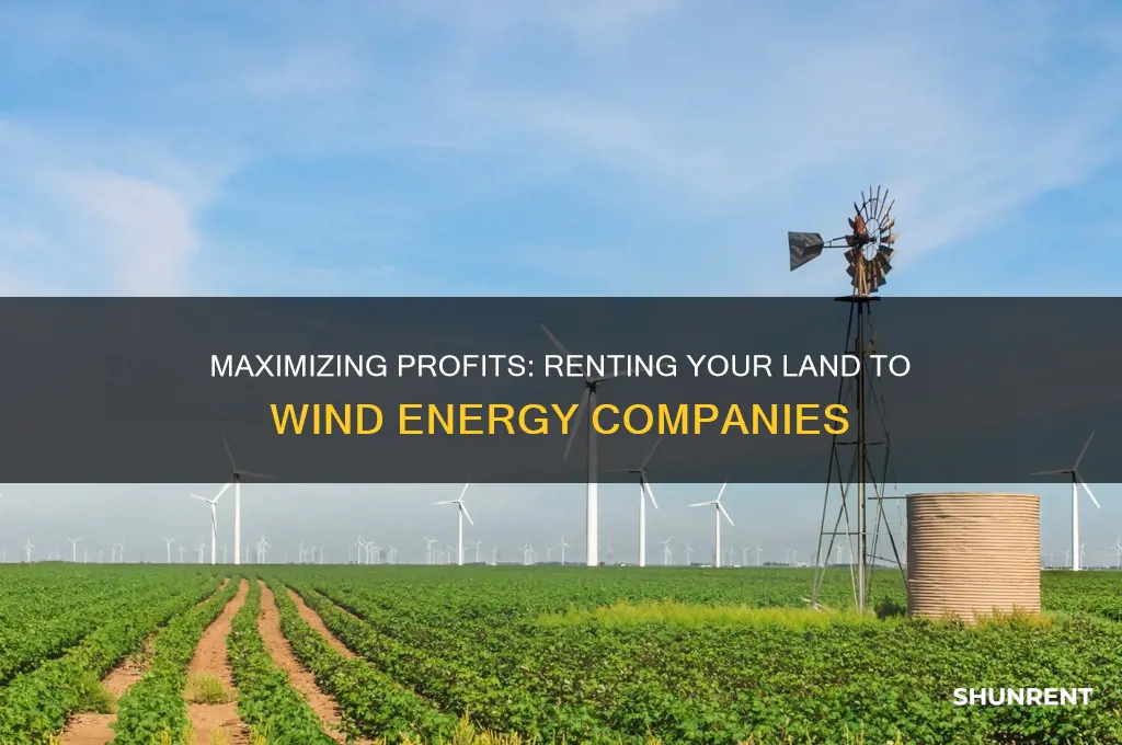 how to rent land to wind energy companies