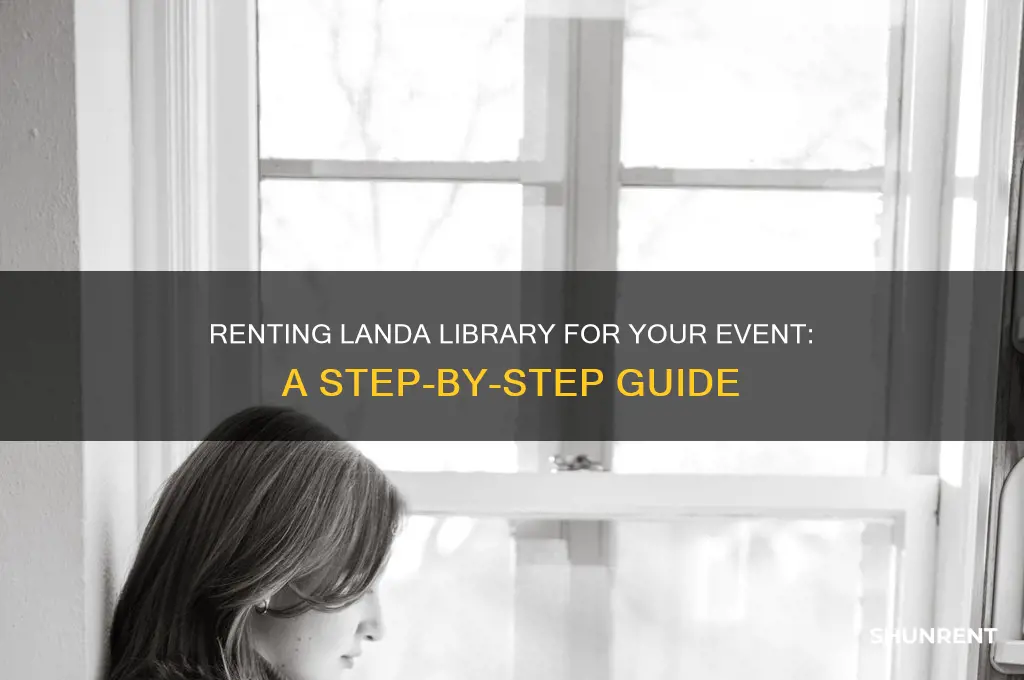 how to rent landa library for event