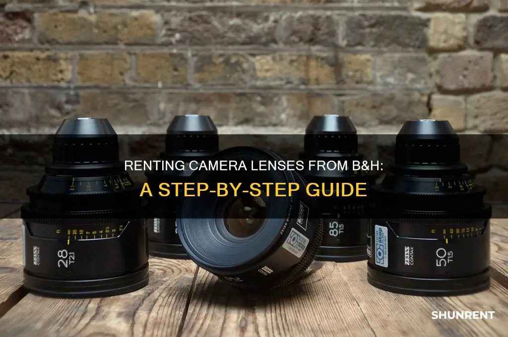 how to rent lenses from b and h