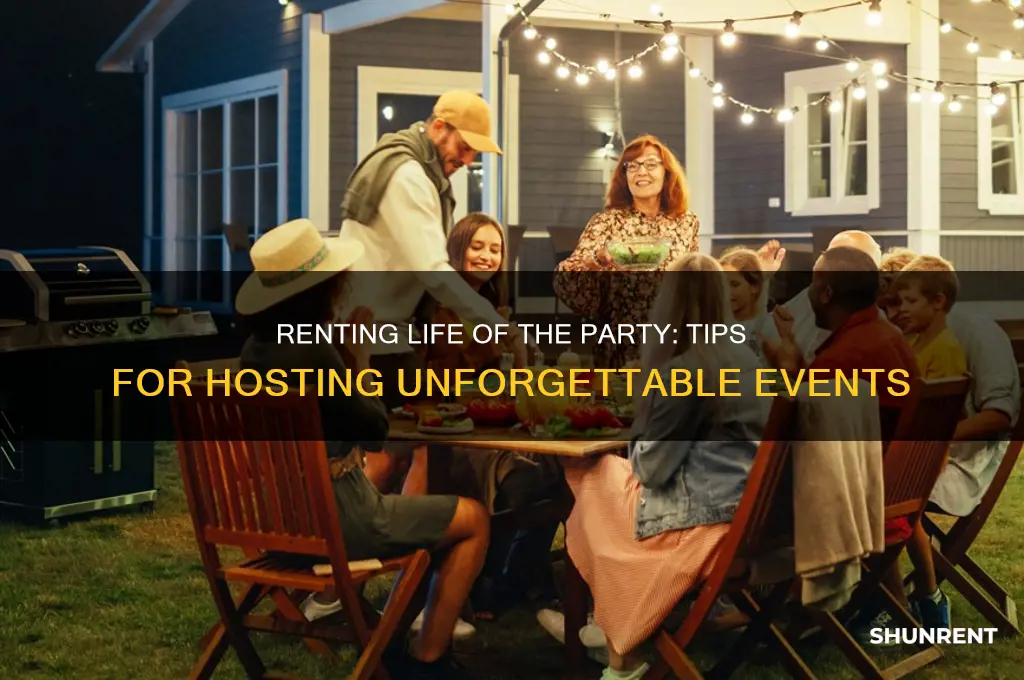 how to rent life of the party
