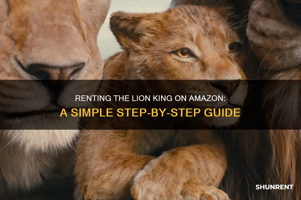how to rent lion king on amazon