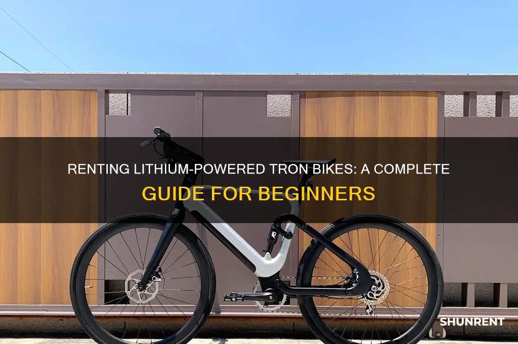 how to rent lithium powered tron bike