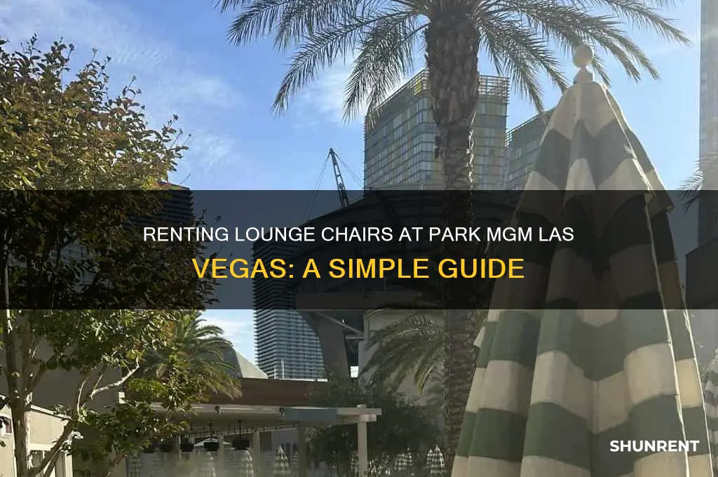 how to rent lounge chairs at park mgm las vegas