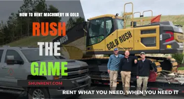 Renting Machinery in Gold Rush: A Beginner's Guide to Success