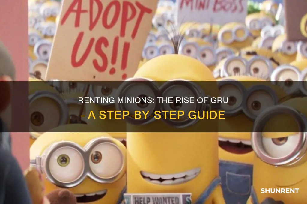 how to rent minions the rise of gru