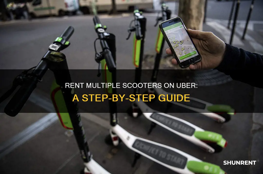 how to rent more than 1 scooter in uber