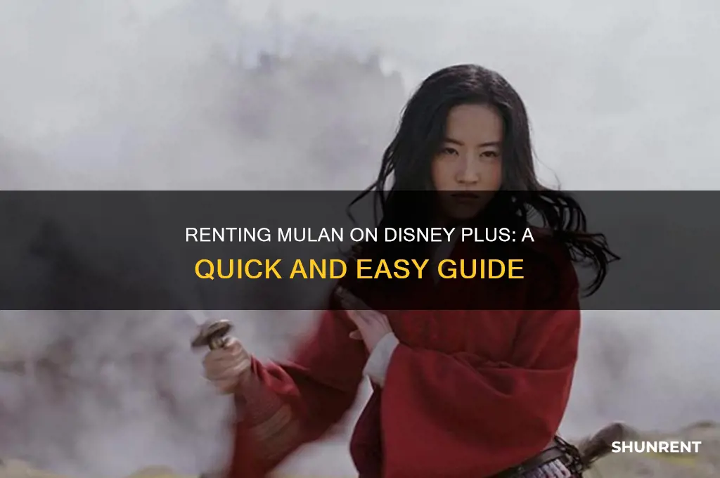 how to rent mulan from disney plus
