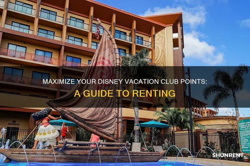 how to rent my disney vacation club points
