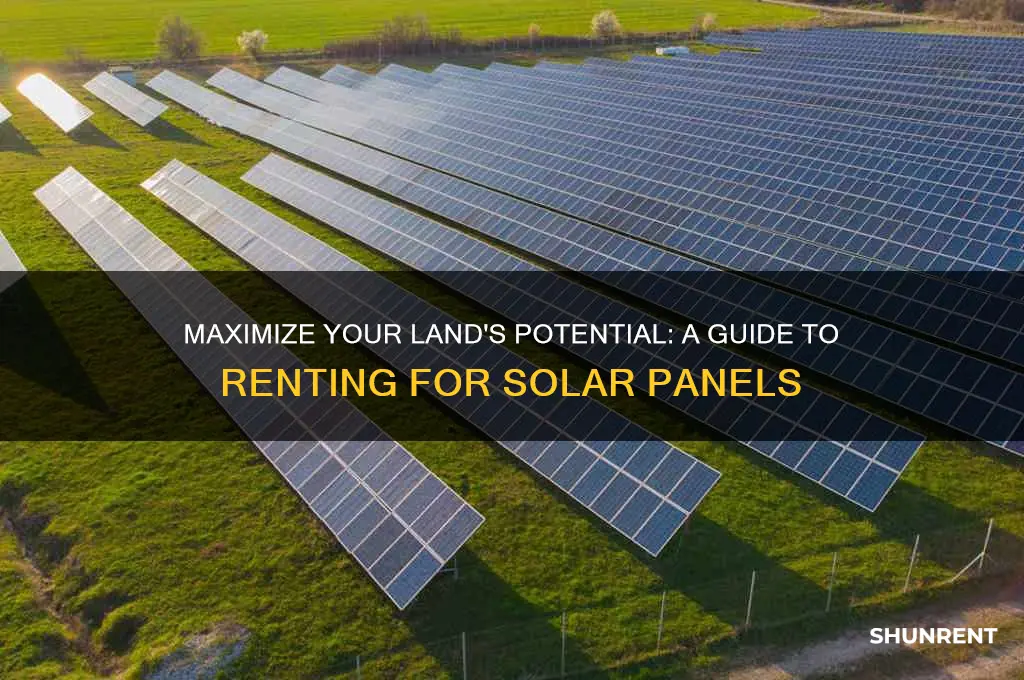 how to rent my land for solar panels