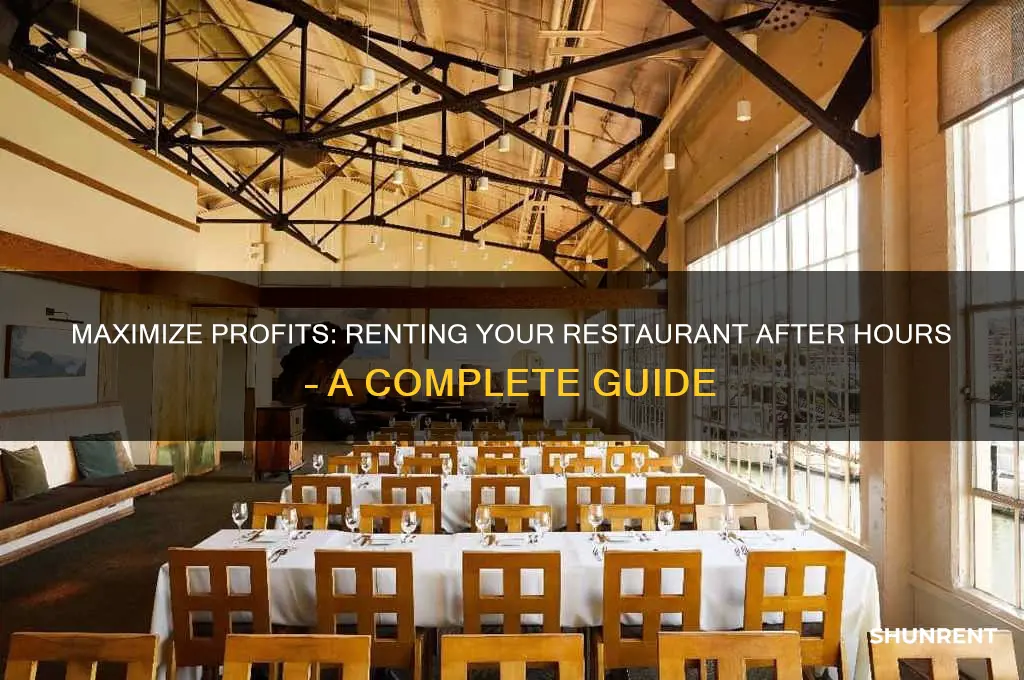 how to rent my restaurant at night
