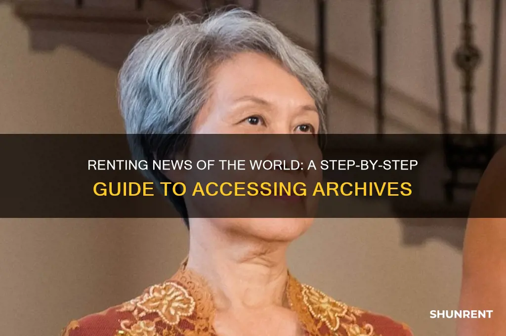 how to rent news of the world