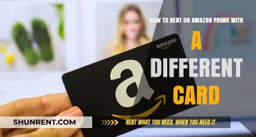 Renting on Amazon Prime: How to Use a Different Card