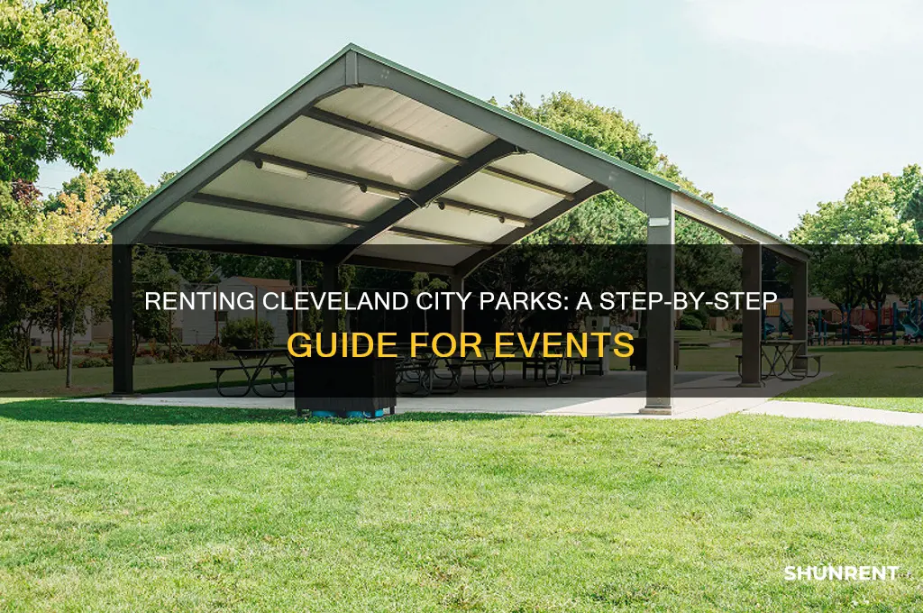 how to rent out a city park cleveland ohio