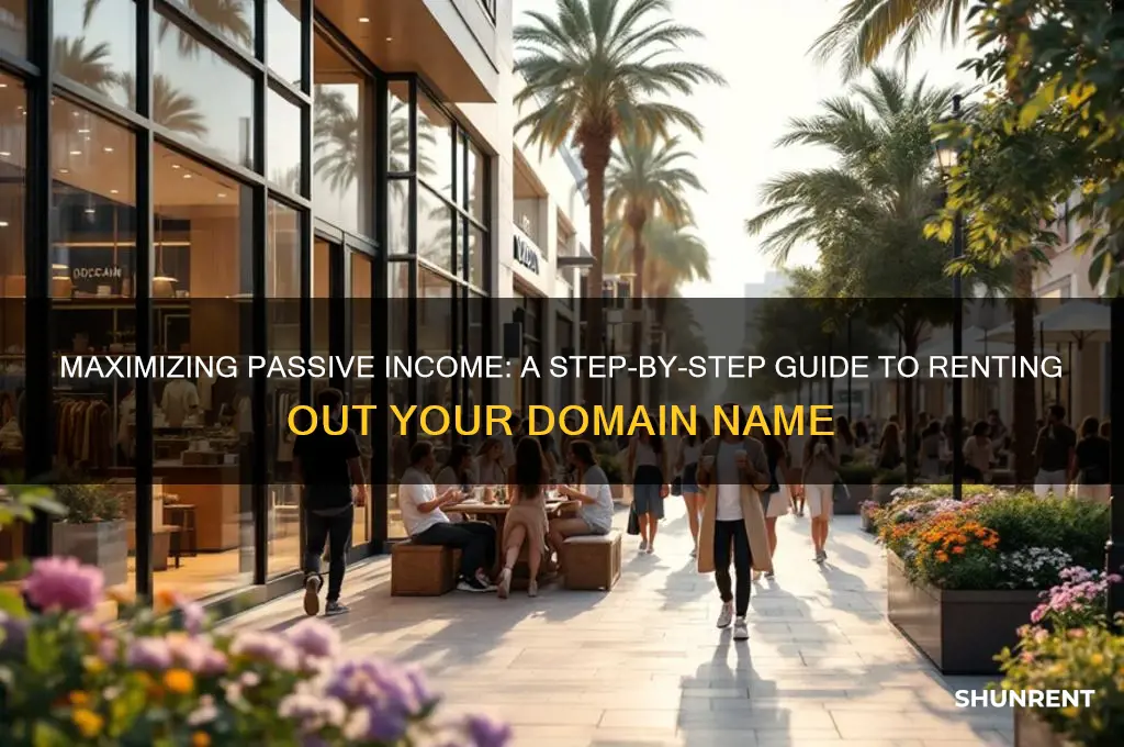 how to rent out a domain name