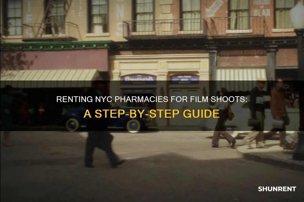 how to rent out a pharmacy for filming nyc