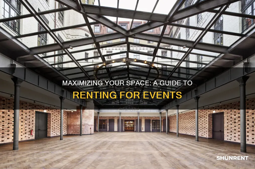 how to rent out a space for events