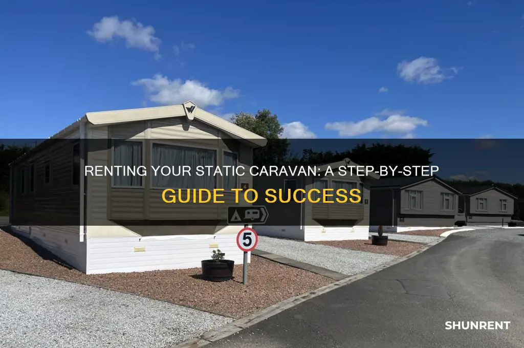 how to rent out a static caravan