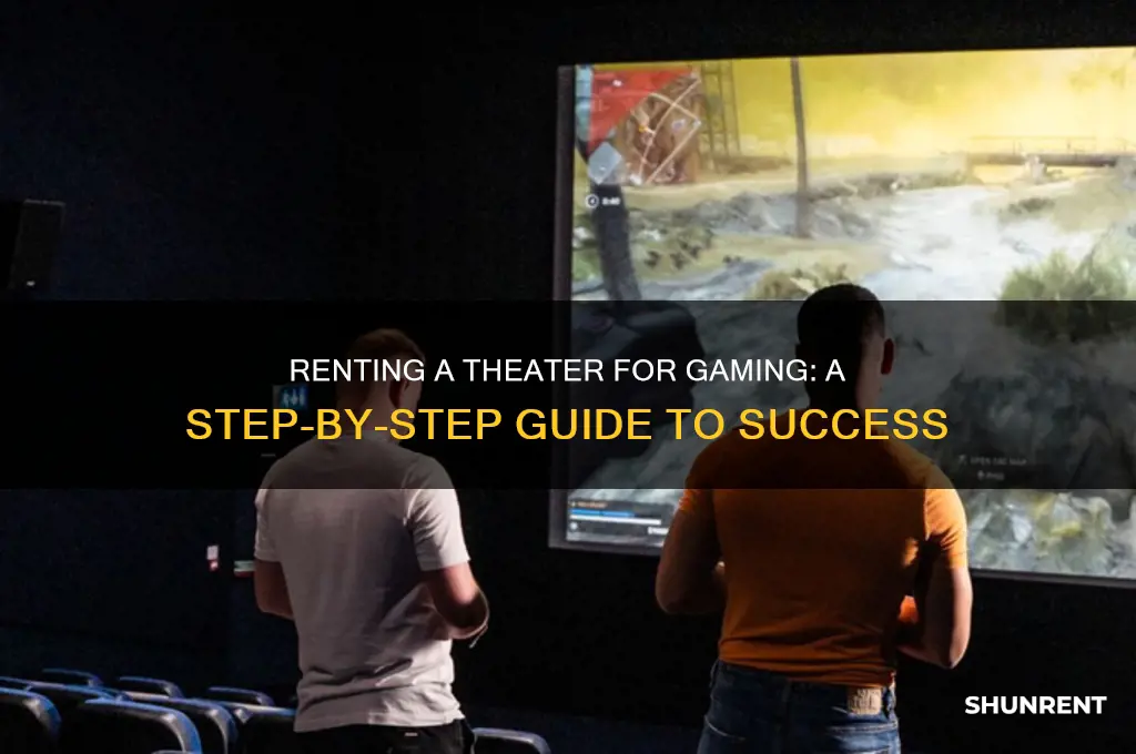 how to rent out a theater to play games