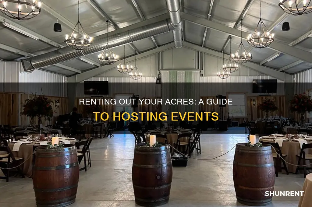 how to rent out achers for events