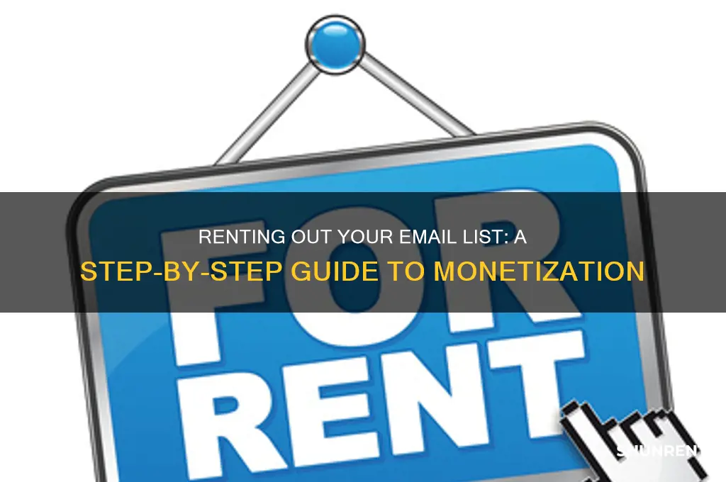 how to rent out an email list