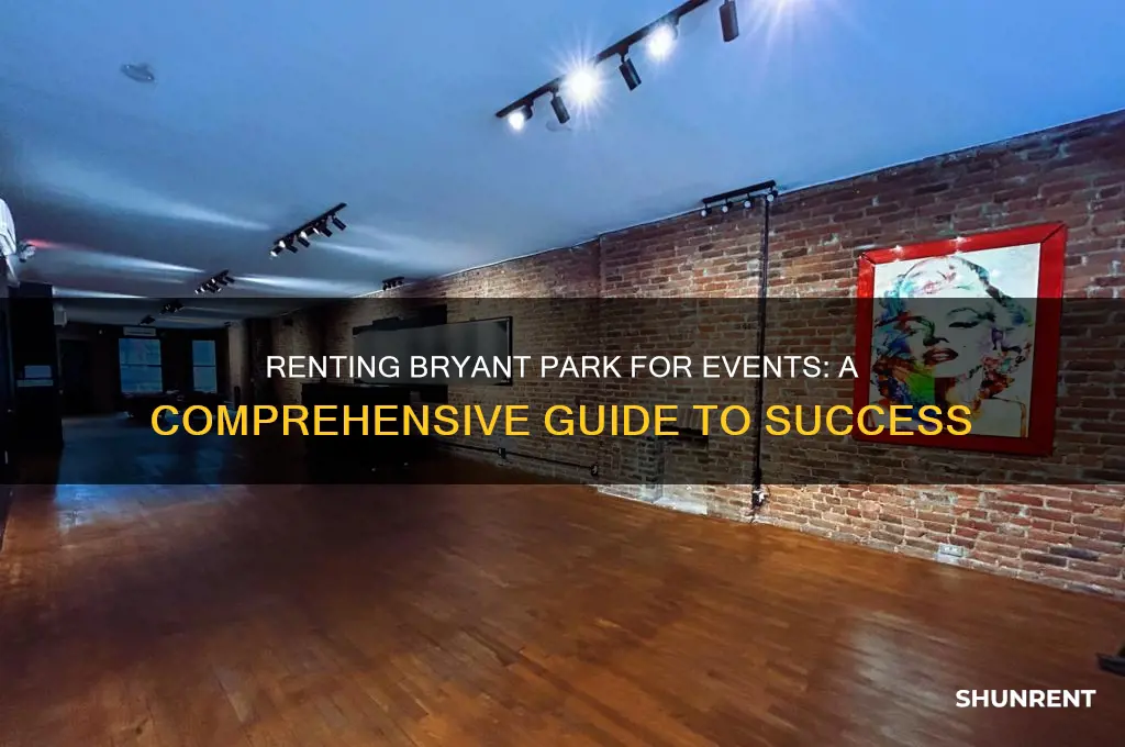 how to rent out event bryant park