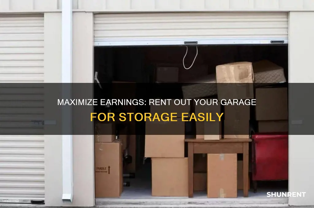 how to rent out my garage for storage