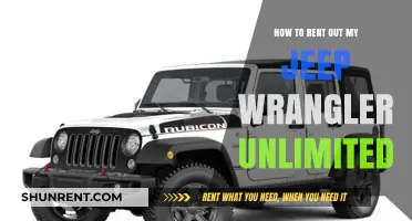 Rent Your Jeep Wrangler Unlimited: A Step-by-Step Guide