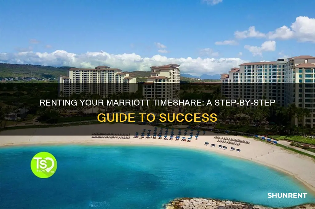 how to rent out my marriott timeshare