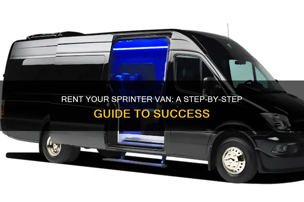 how to rent out my sprinter van