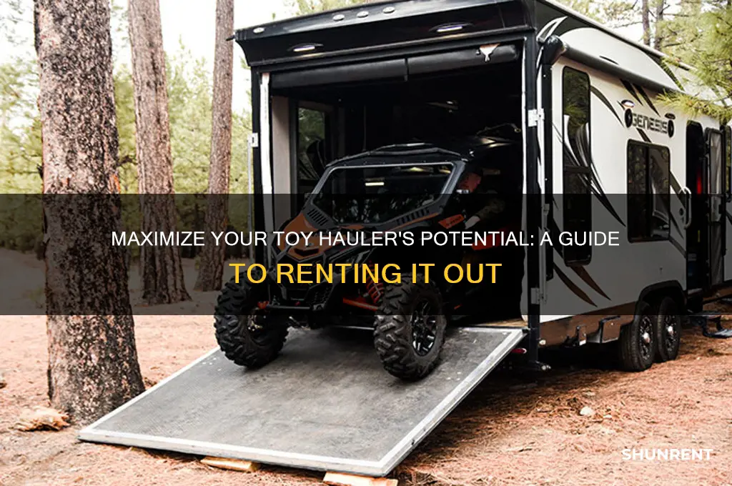 how to rent out my toy hauler