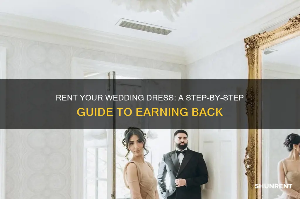how to rent out my wedding dress