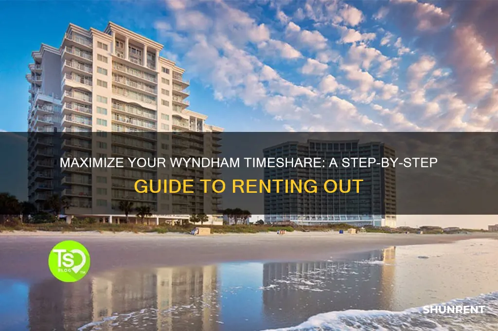 how to rent out my wyndham timeshare