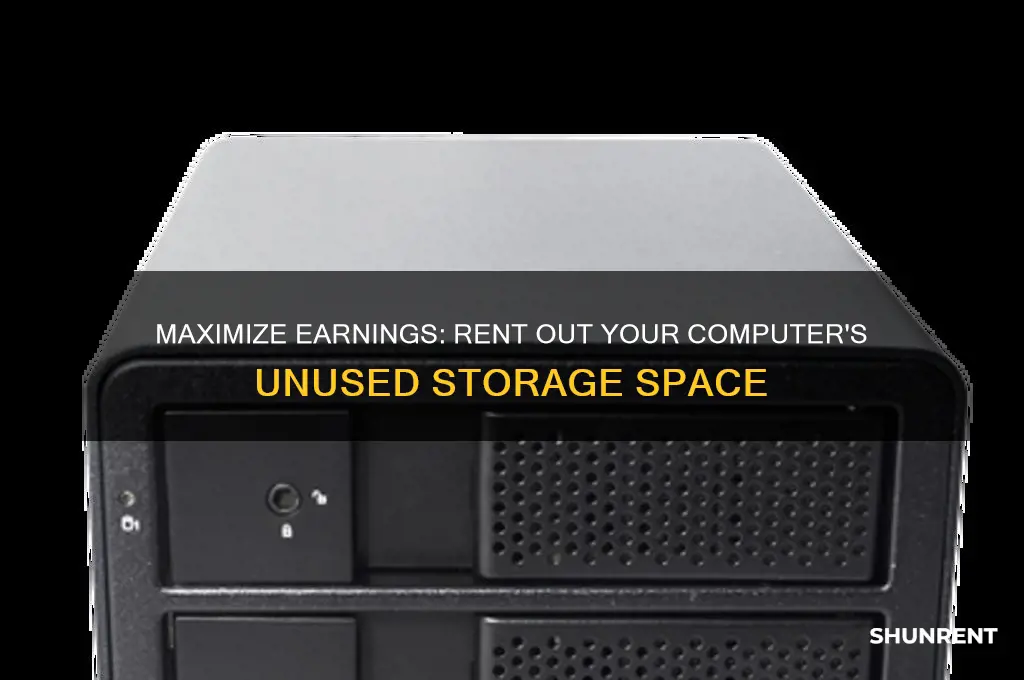 how to rent out storage on computer