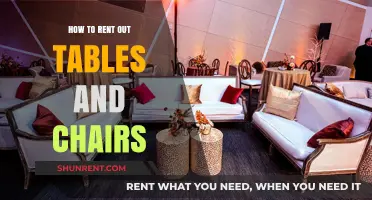 Renting Tables and Chairs: A Step-by-Step Guide for Event Success