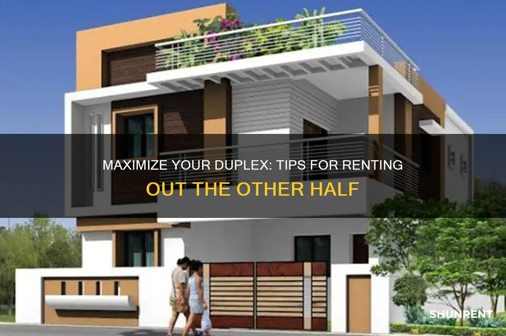 how to rent out the other half of your duplex