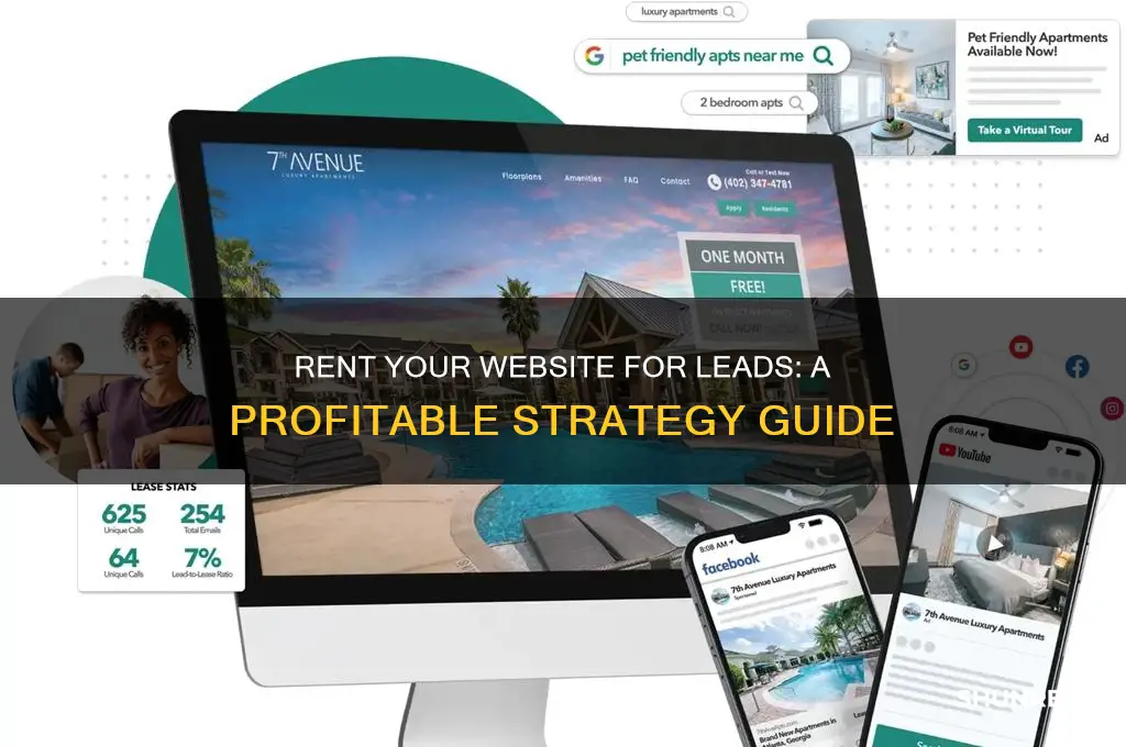 how to rent out website for leads